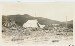 Image of Eskimo [Inuit] house and tent